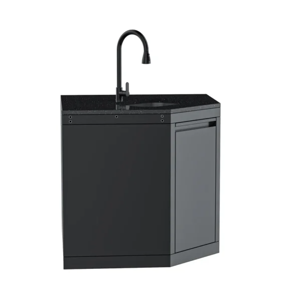 Wide-Angle Corner Cabinet with Sink Module Wide-Angle Corner Cabinet with Sink Module