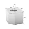 Wide-Angle Corner Cabinet with Sink Module Wide-Angle Corner Cabinet with Sink Module