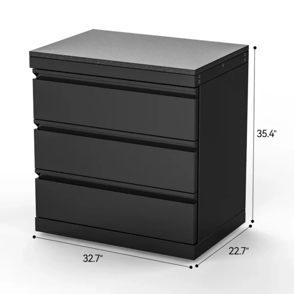 Three-Drawer Storage Cabinet Module