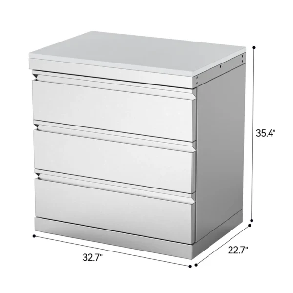 Three-Drawer Storage Cabinet Module