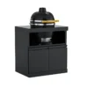 Double-Door Storage Cabinet with Kamado Grill Station Module Double-Door Storage Cabinet with Kamado Grill Station Module