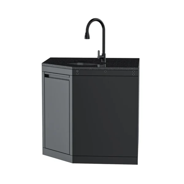 Wide-Angle Corner Cabinet with Sink Module Wide-Angle Corner Cabinet with Sink Module