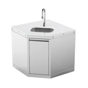 Wide-Angle Corner Cabinet with Sink Module