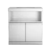 Double-Door Storage Cabinet with Kamado Grill Station Module Double-Door Storage Cabinet with Kamado Grill Station Module