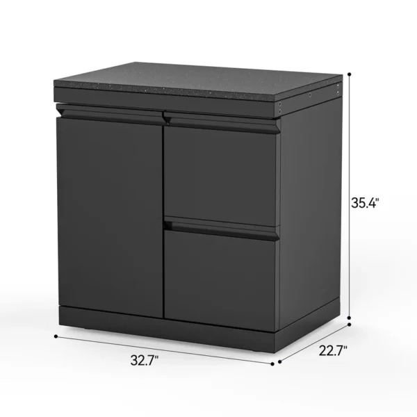 Single-Door Storage Cabinet with Two-Drawer Unit Module Single-Door Storage Cabinet with Two-Drawer Unit Module