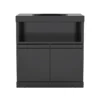 Double-Door Storage Cabinet with Kamado Grill Station Module Double-Door Storage Cabinet with Kamado Grill Station Module